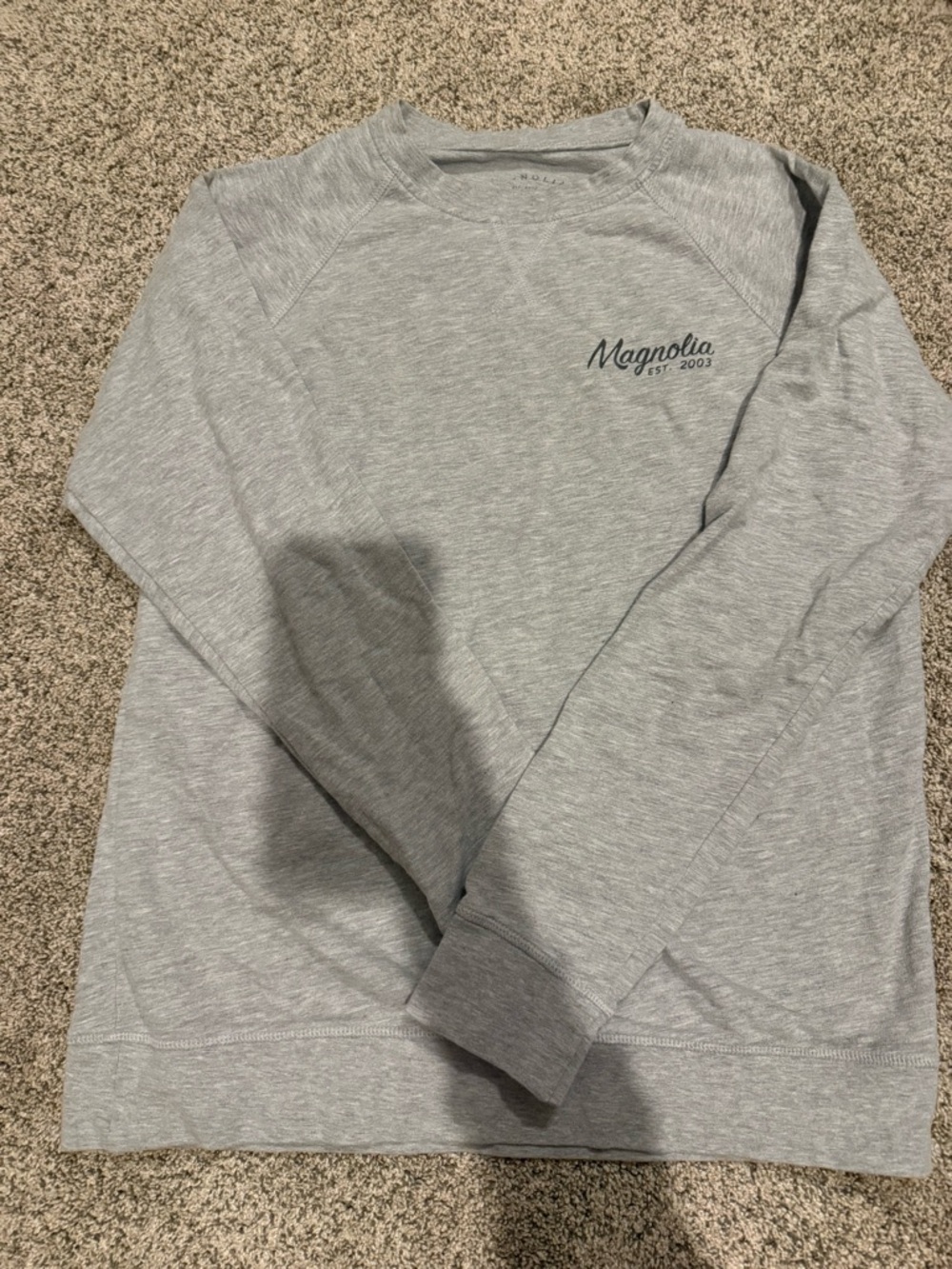Magnolia Light Heather Gray Crewneck Sweatshirt